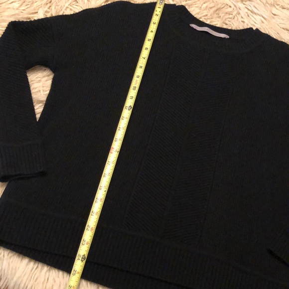 Worn 1x-ATHLETA Wool & Cashmere Sweater-Black-S-Includes FREE Athleta Tote - Picture 5 of 16
